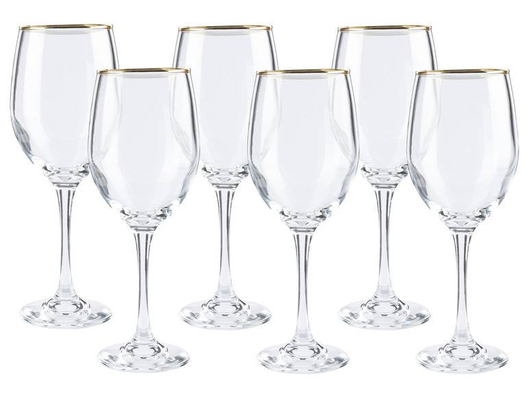 ERNESTO® Glas Set, 6-teilig, mit Goldrand Bis zu 55% Rabatt