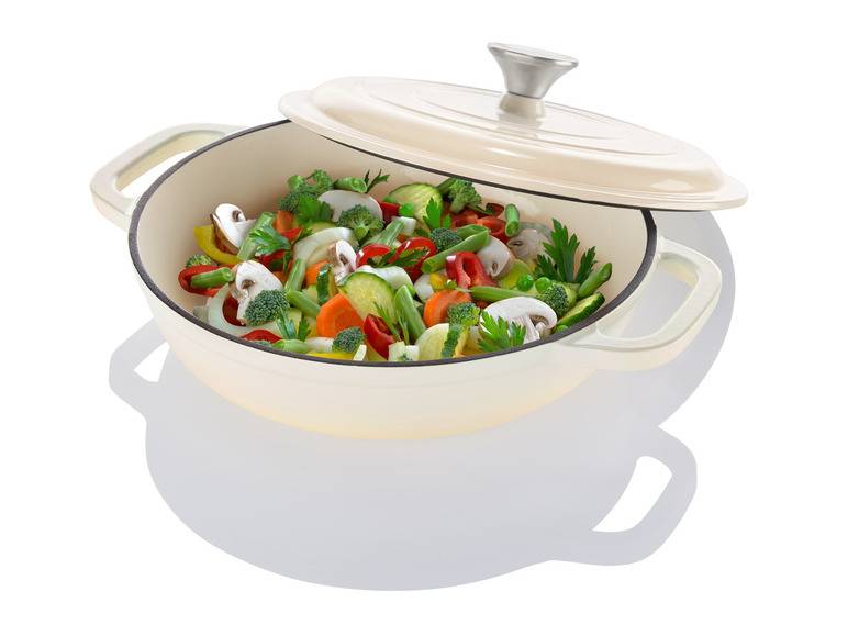 LIVARNO home Gusseisen-Servierpfanne, Ø 25 x H 6 cm 50% Rabatt mit kostenlosem Versand