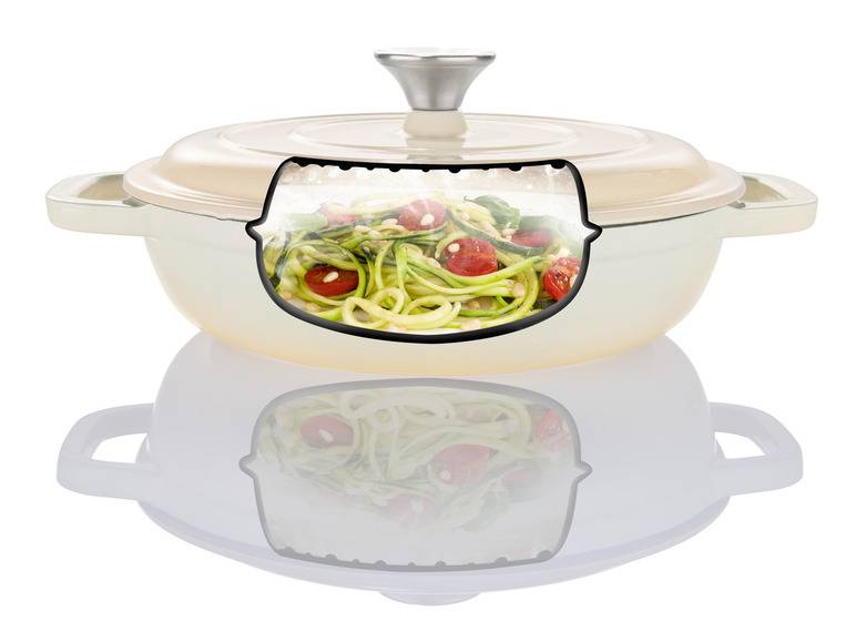 LIVARNO home Gusseisen-Servierpfanne, Ø 25 x H 6 cm 50% Rabatt mit kostenlosem Versand
