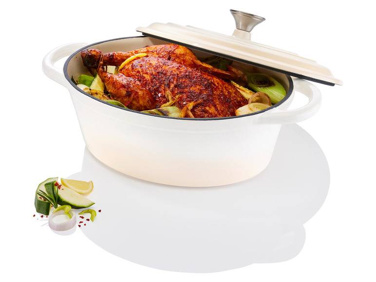 LIVARNO home Gusseisen-Bräter, mit Drop-System, 3,8 l Fabrik Onlineshop