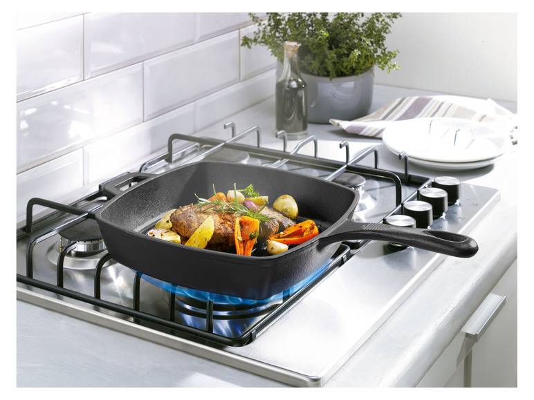 GRILLMEISTER Gusseisen mit Wok und Bratpfanne Neueste Mode