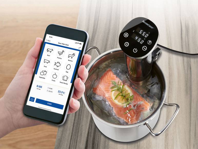 SILVERCREST® KITCHEN TOOLS Sous-Vide-Stick Smart SSVSS 1200 A1, WLAN-Funktion Bestseller