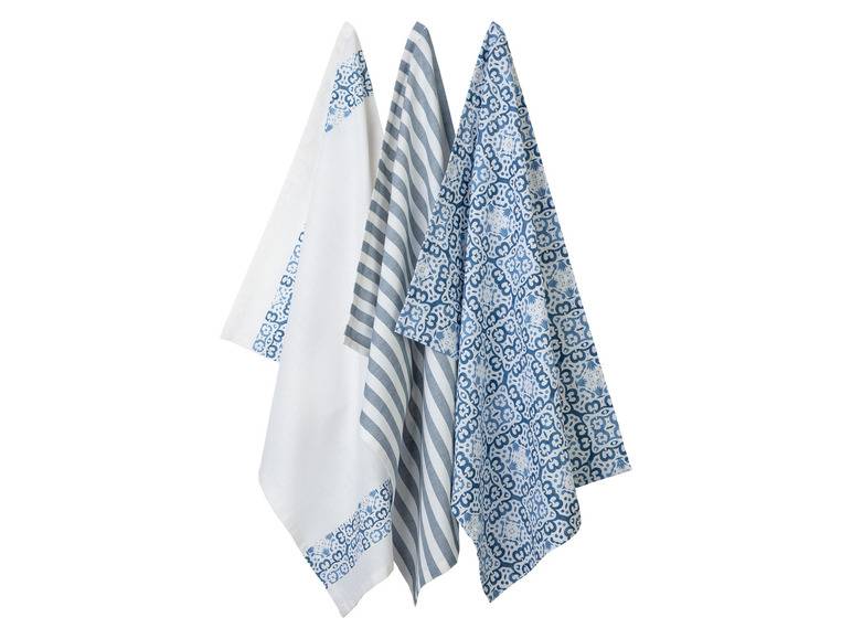 LIVARNO home Geschirrtücher, 3 Stück, 50 x 70 cm Saisonale Angebote