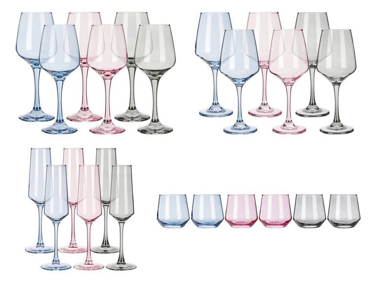 ERNESTO® Wein- / Wassergläser-Set, Bunt, 6 Stück