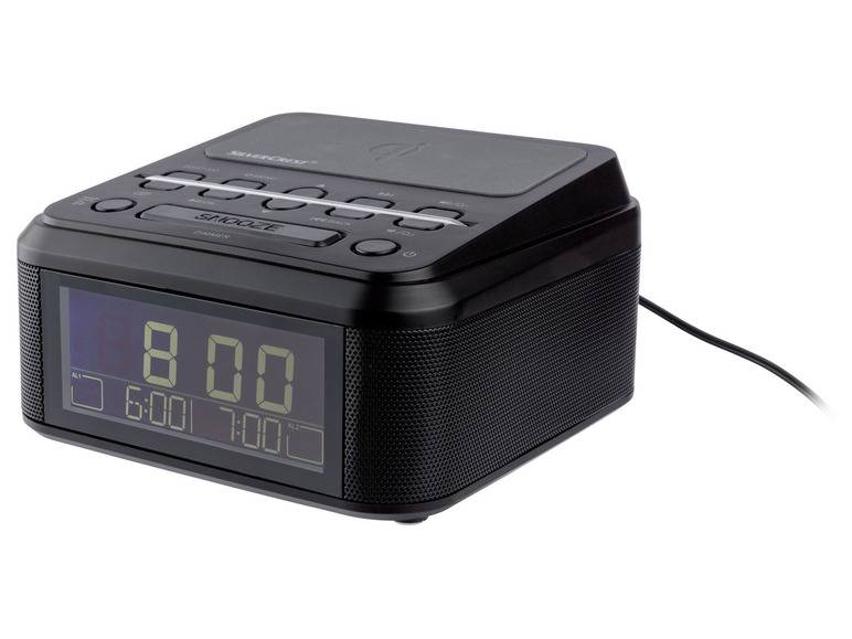 SILVERCREST® Uhrenradio, mit Qi Ladung, DAB+, Bluetooth Bis zu 50% Rabatt