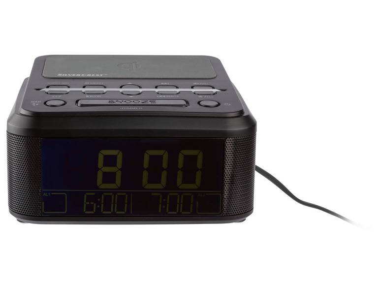 SILVERCREST® Uhrenradio, mit Qi Ladung, DAB+, Bluetooth Bis zu 50% Rabatt