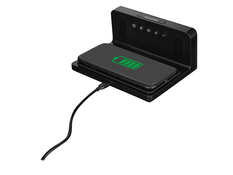 AURIOL® Digitaler Wecker, mit kabelloser Ladefunktion Sonderangebot der Fabrik
