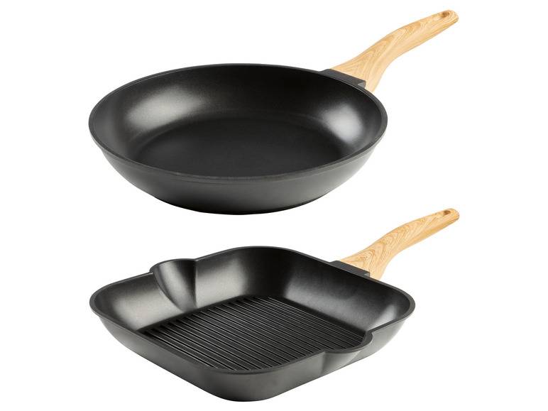 ERNESTO® Aluguss-Pfanne / -Grillpfanne, mit Antihaftbeschichtung