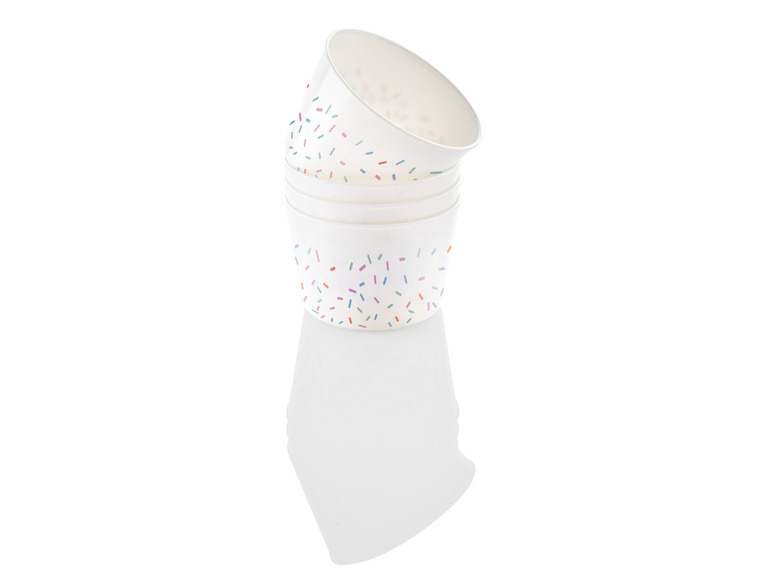 ERNESTO® Eisbecher-Set \ Sundae-Waffelbecher-Set \ Trinkbecher-Set, BPA-frei Outlet