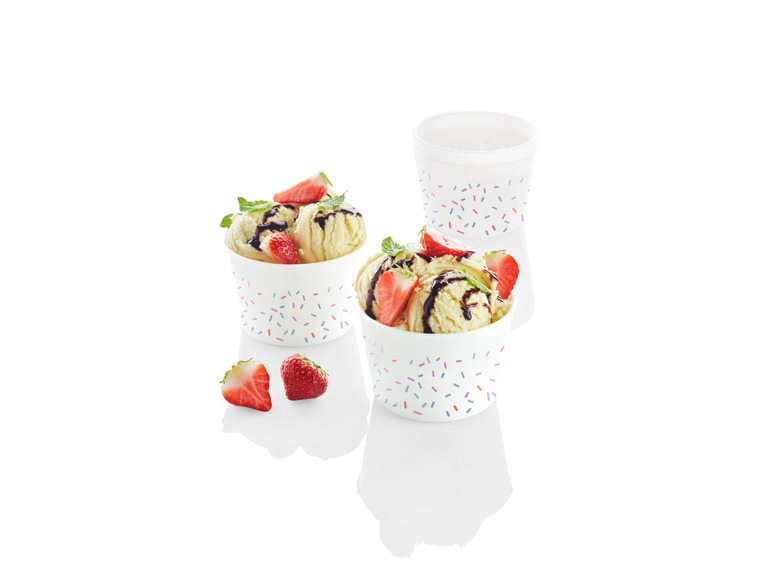 ERNESTO® Eisbecher-Set \ Sundae-Waffelbecher-Set \ Trinkbecher-Set, BPA-frei Outlet