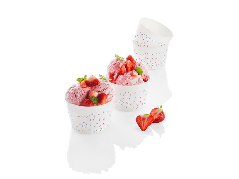 ERNESTO® Eisbecher-Set \ Sundae-Waffelbecher-Set \ Trinkbecher-Set, BPA-frei Outlet