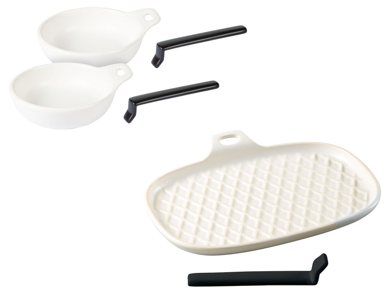 GRILLMEISTER Grillschalen-Set / Grillplatte, mit abnehmbarem Griff