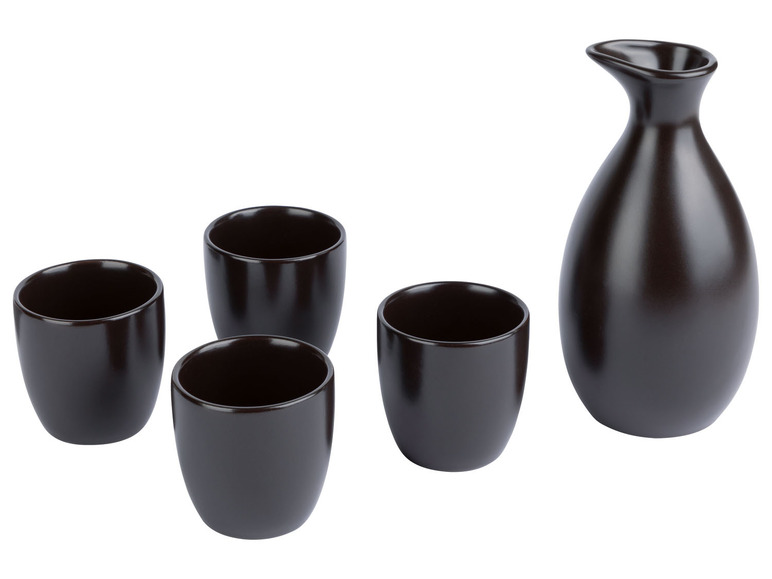 ERNESTO® Sake-Set, 5-teilig, Steingut Rabatt