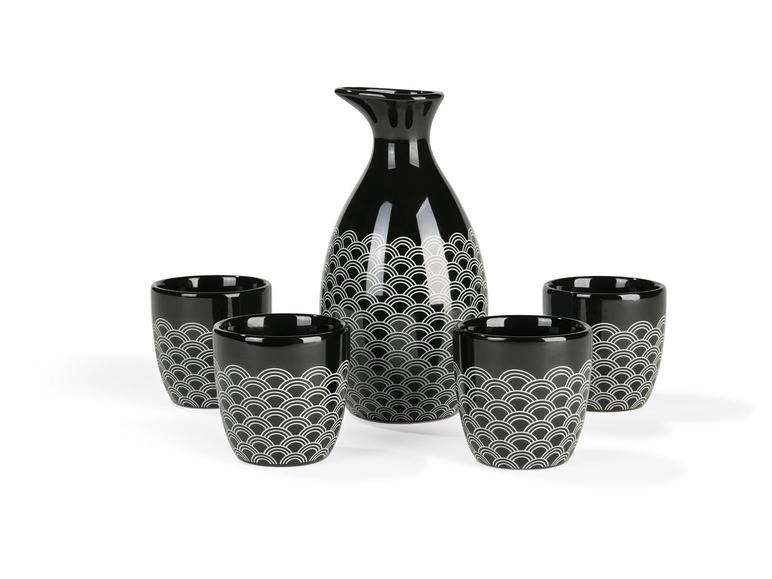 ERNESTO® Sake-Set, 5-teilig, Steingut Rabatt
