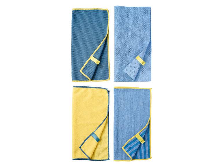 LIVARNO home Mikrofasertücher-Set, 4 Stück Top Angebot