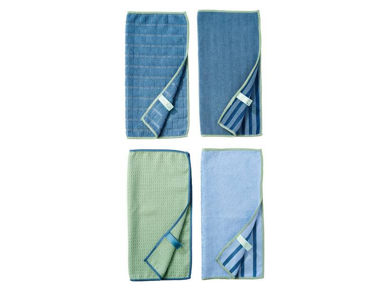 LIVARNO home Mikrofasertücher-Set, 4 Stück Top Angebot