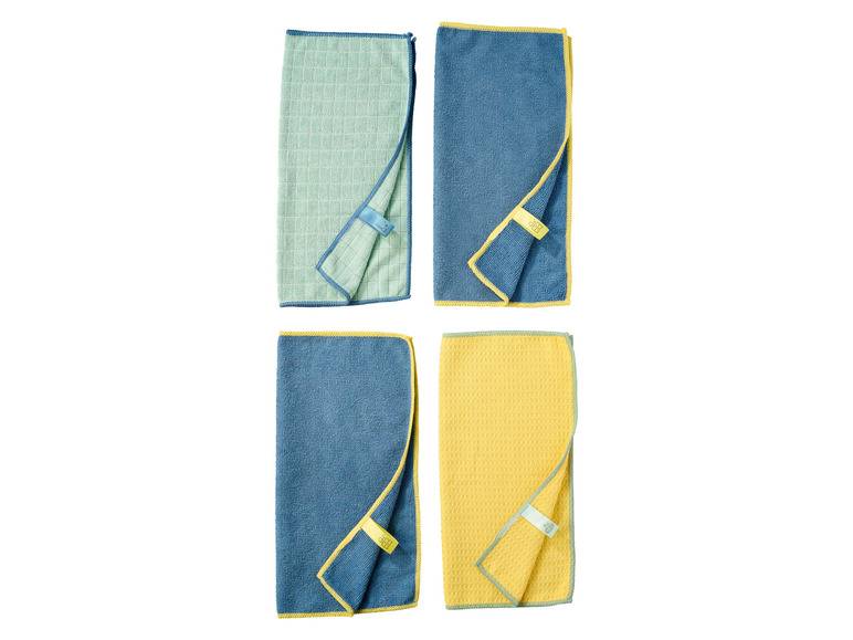 LIVARNO home Mikrofasertücher-Set, 4 Stück Top Angebot