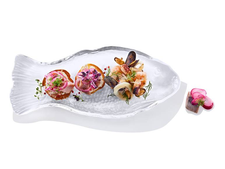 ERNESTO® Servierplatte \ Tellerchen-Set \ Schälchen-Set, 2-teilig Zeitlich begrenztes Angebot