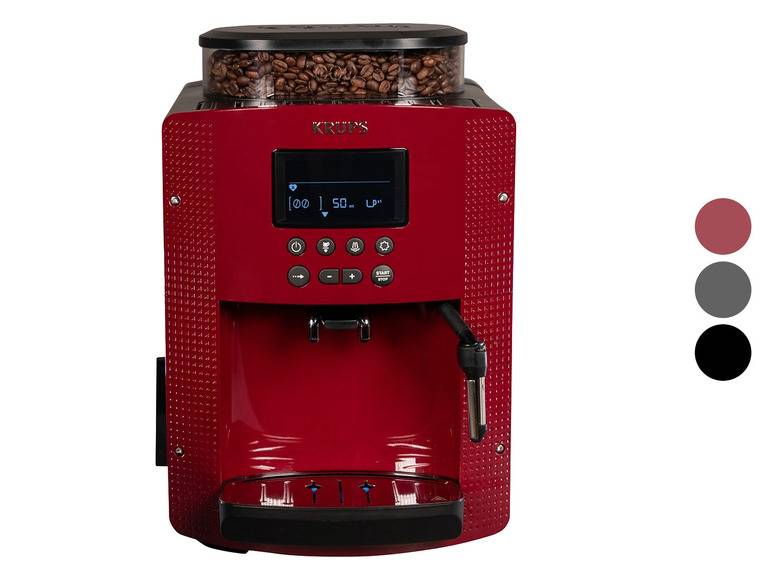 Krups Kaffeevollautomat EA8155/EA81P0/EA8155.70, Brühgruppe aus Metall Große Rabatte