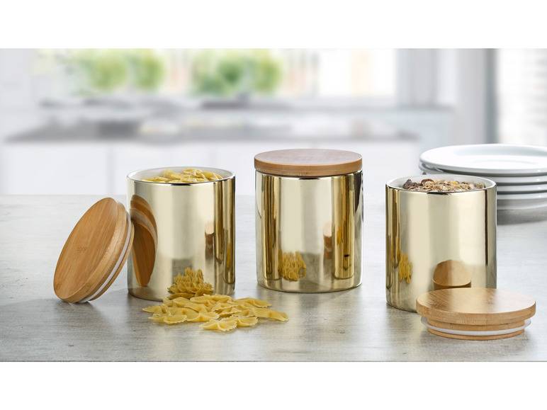 Esmeyer Porzellandosen mit Bambusdeckel 3er Set Neueste Stile