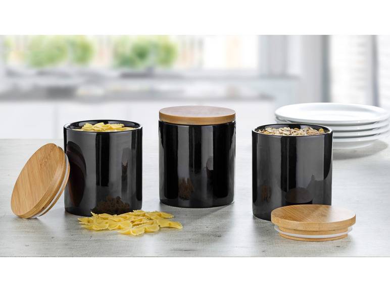 Esmeyer Porzellandosen mit Bambusdeckel 3er Set Neueste Stile