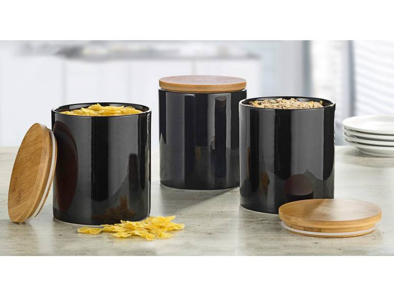 Esmeyer Porzellandosen mit Bambusdeckel 3er Set Neueste Stile