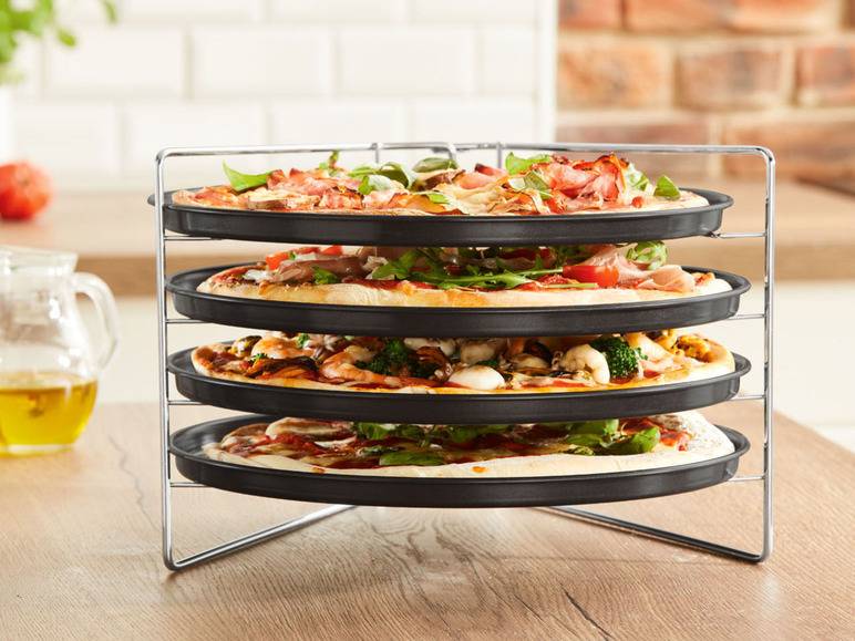 zenker Pizzabäcker-Set, Ø 29 cm, 5-teilig Nur für heute
