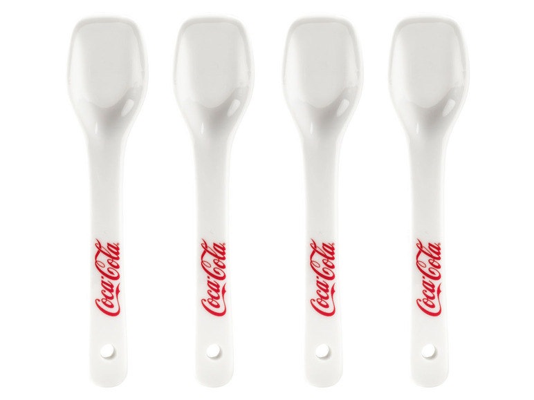 Coca Cola Eisbecher mit Löffeln, 4er Set Nur noch ein Tag übrig