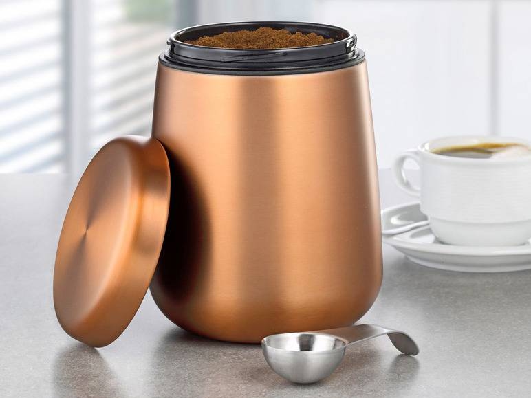 Esmeyer Kaffee-/ Vorratsdose Edelstahl inkl. Löffel im Deckel 2025