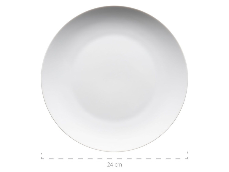 MÄSER Serie Barca, Tafelservice 12-teilig, Tellerset für 6 Personen, weiß, Porzellan Clearance-Verkauf