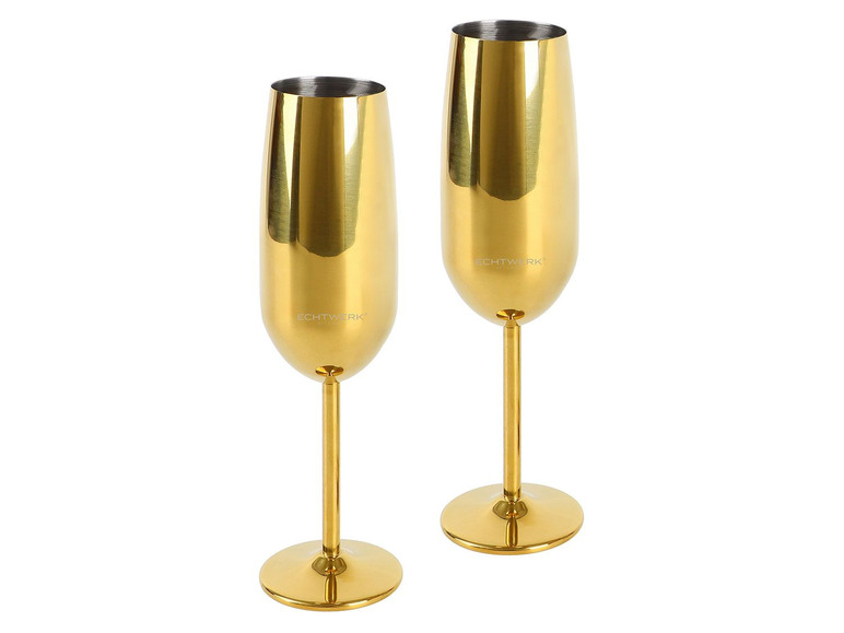 ECHTWERK Sekt-/Champagnerkelch aus Edelstahl Set