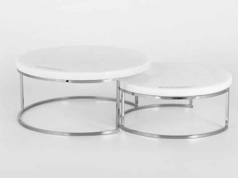 ECHTWERK Etagere Marmor, 2 stöckig, ideal zum Servieren