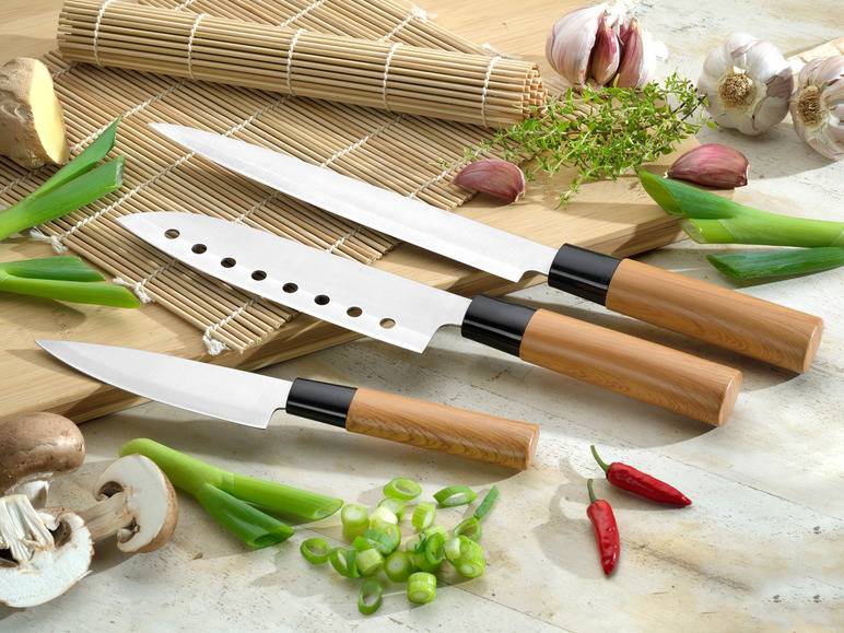 Esmeyer Messerset 3 tlg. im asiatischen Stil Muttertagsangebot