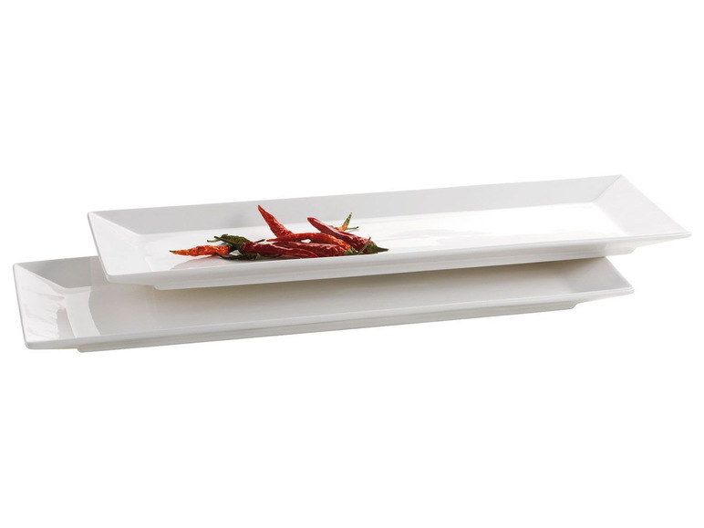 MÄSER Serie Trendy Line, Teller rechteckig 32 x 11 cm, im 2er-Set Exklusive Angebote