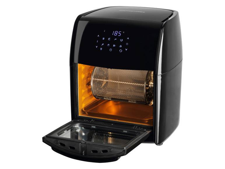GOURMETmaxx Heißluftfritteuse mit Rotisserie, 1800 W, 12 l Letzte 3 Tage