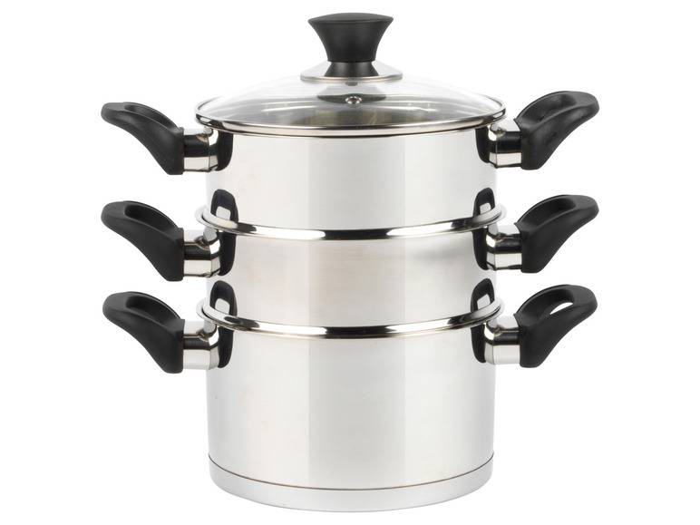 Salter® Dampfgartopf-Set, 4-tlg. Ø 18 cm Black Friday Preise