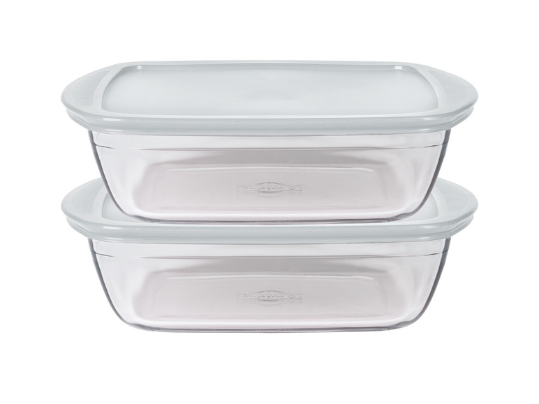 Pyrex® Daily Frischhaltedosen rechteckig, 2er Set, aus Borosilikatglas Online Shopping