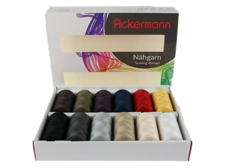 Ackermann Nähgarn, 12-teilig