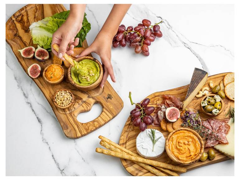 Soltako 2er und 4er Set Antipasti-/Dippschälchen Olivenholz Discount Store für neue Produkte