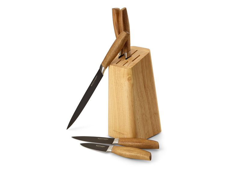 ECHTWERK Messerblock Set Classic - Black Edition, 6tlg Versandkostenfrei