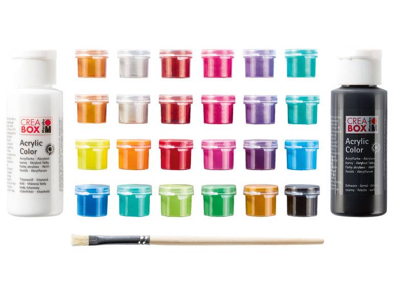Marabu CREABOX Acrylfarben »Mini«, 27-teilig, inkl. Pinsel Neueste Mode