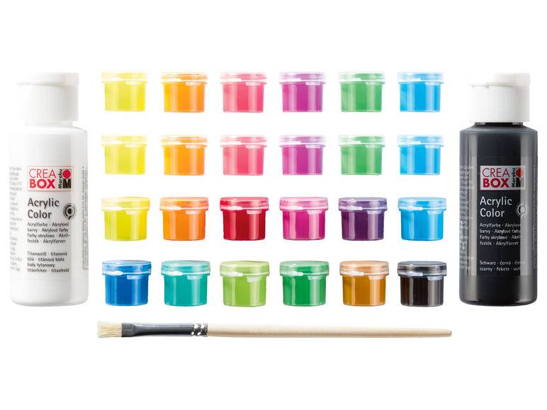 Marabu CREABOX Acrylfarben »Mini«, 27-teilig, inkl. Pinsel Neueste Mode