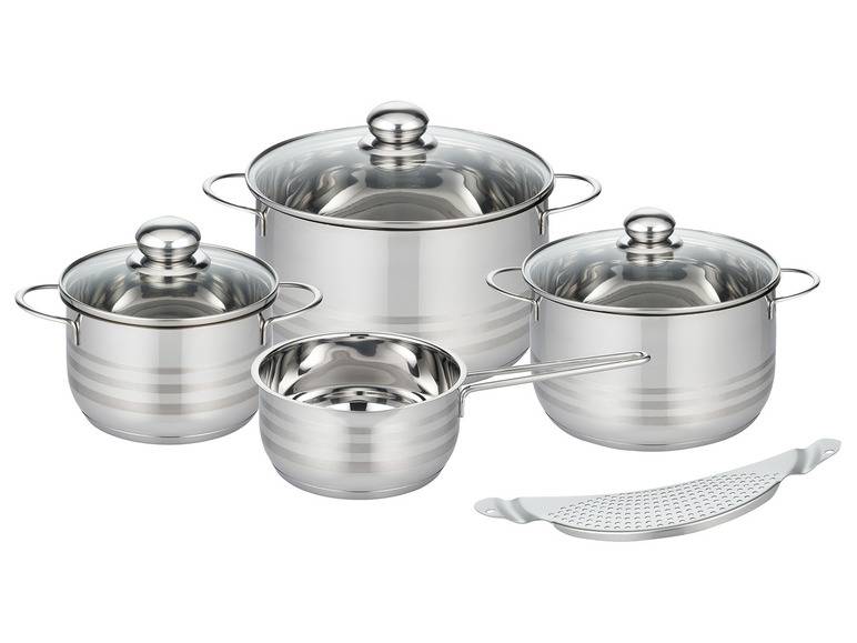 ELO Basic Topfset Brillant aus Edelstahl, 8-tlg