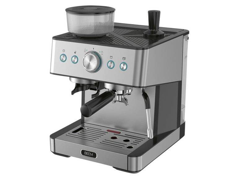 BEEM Siebträgermaschine mit Mahlwerk, Thermoblock, Heizsystem Räumungsverkauf