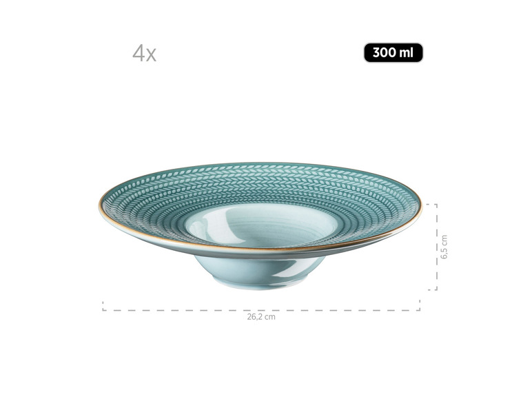 MÄSER Pastateller-Set »Prospero«, 4 Stück, handbemalt Begrenzte Freigabe