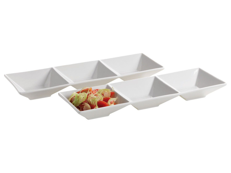 MÄSER Serie Trendy Line, Kabarett 3-geteilt, 27,5 x 9 cm, im 2er-Set Neueste Stile