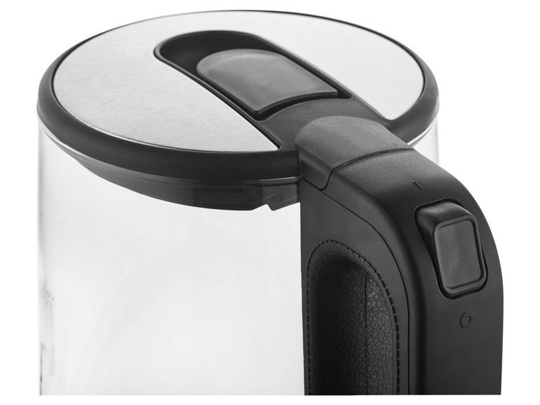 GOURMETmaxx Glas-Wasserkocher, 1,7 l, kabellos, LED Discount Store für neue Produkte