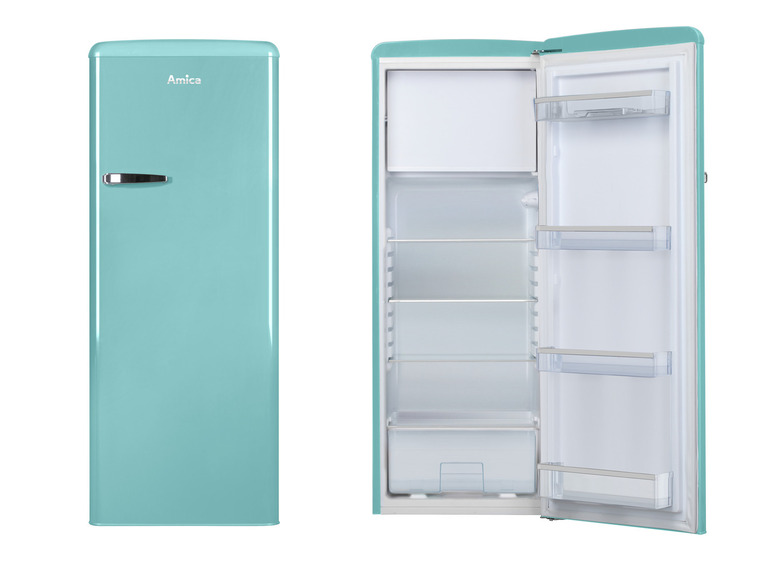 Amica Retro Kühl-Gefrierkombination »KSR 34 64 150TRB« Super Rabatt