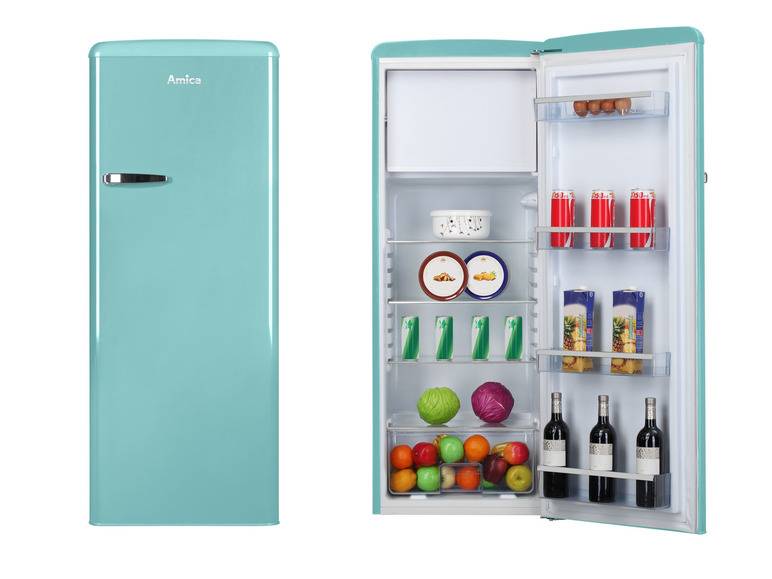 Amica Retro Kühl-Gefrierkombination »KSR 34 64 150TRB« Super Rabatt