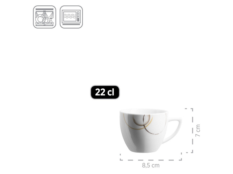MÄSER Geschirr-Set »Nela«, beige/braun/weiß, 30-teilig Black Friday Preise